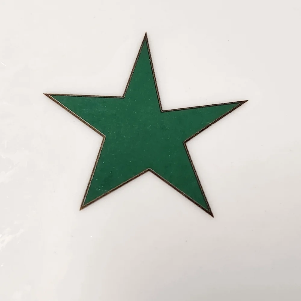 Pier 1 Celebration Star Plates – Set of 4 (Red, Blue, Green, Purple) – Porcelain